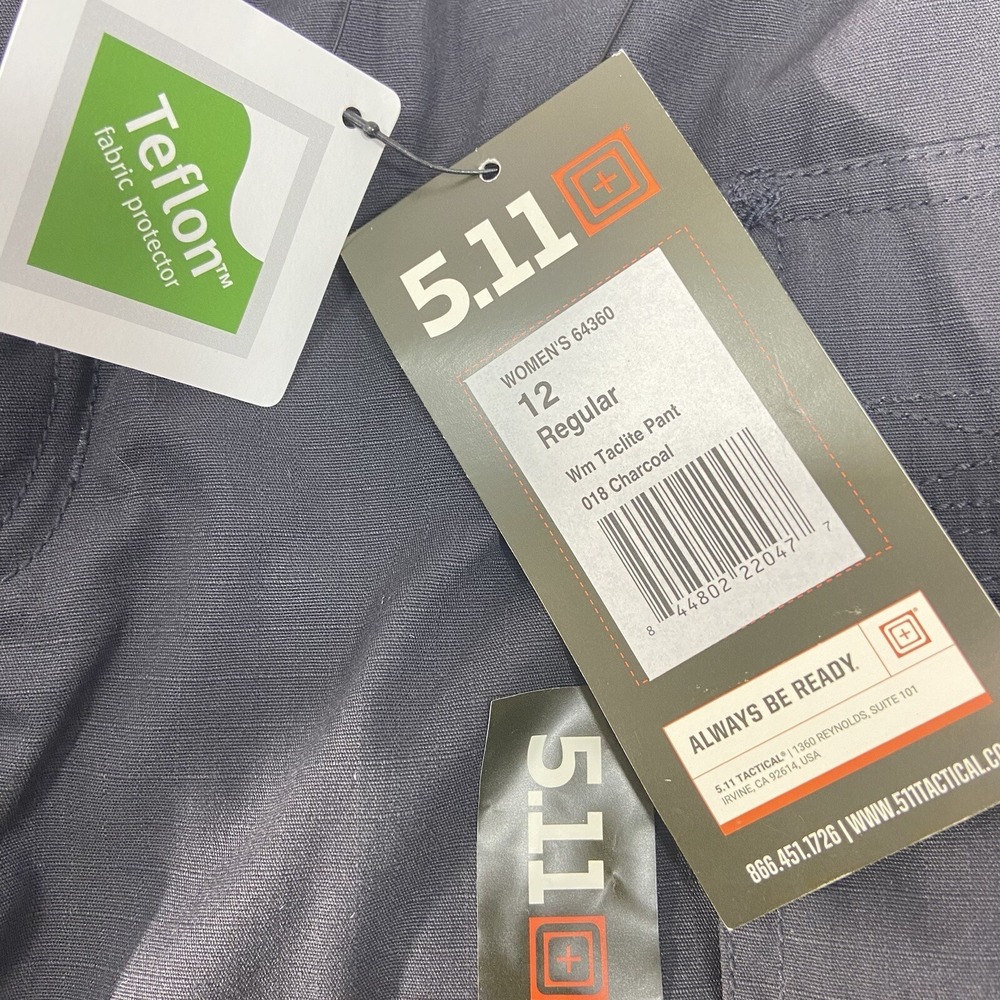 511 Tactical Series Pants Women's 12 Charcoal Cargo Straight Leg Military New - Picture 7 of 13